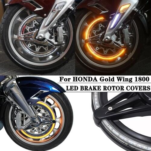 Motorcycle LED Turn Light Function Brake Disc LED Rotors Covers Cornering Lamp For HONDA Gold Wing 1800 GL1800 F6B 2018-2020
