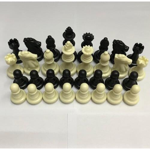 32 Medieval Plastic Chess Pieces Set King Height 49mm Chess Game Standard Chess Pieces For International Competition Dropship