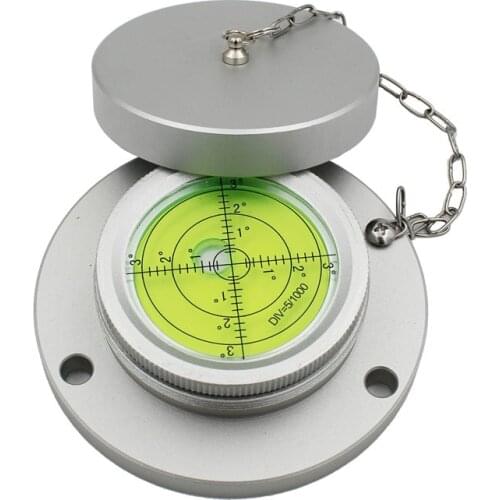 QASE 110×75×30mm Mechanical level gauge forklift level loader Metal Circle Level Bubble