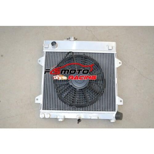 Aluminum Alloy Radiator + FAN For BMW E30 M10 316i 318i Manual MT 1982-1991 82 83 84 85 86 87 88 89 90 91