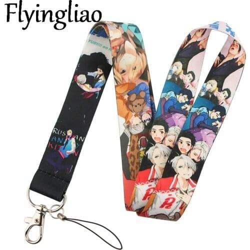 YURI on ICE Lanyard for Keys Phone Cool Neck Strap Lanyard for Camera Whistle ID Badge Cute webbings ribbons Gifts