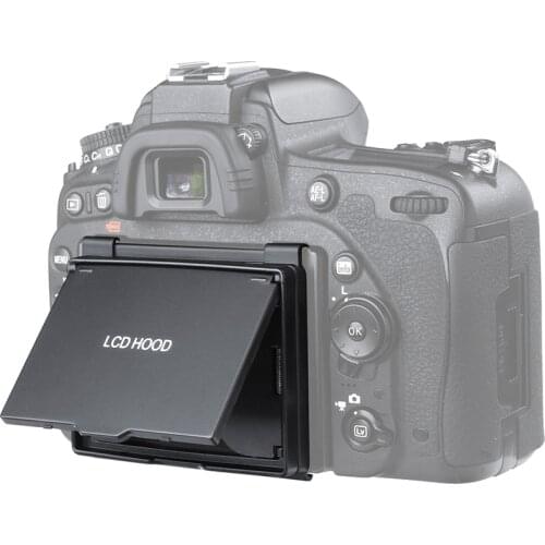2in1 LCD Screen Protector Pop-up Sun Shade Hood Cover Guard for Nikon D750 DSLR Camera