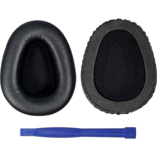 1Pair Protein PU Leather Replacement Earpads Ear Cushion Cup Cover Pads Muffs for Logitech UE6000 UE9000 UE 6000 9000 Headphones