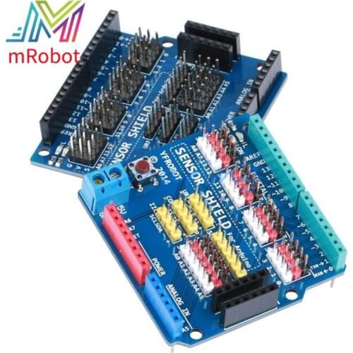 1pcs Sensor Shield Expansion Board Shield UNO R3 V5.0 Electric Module New for arduino uno r3