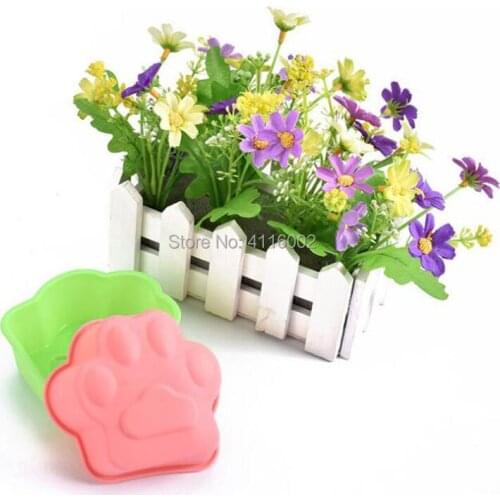 200pcs Paw Shape Silicone Cake Mold High Quality Muffin Chocolate Mold Cupcake Liner Baking Cup Mold