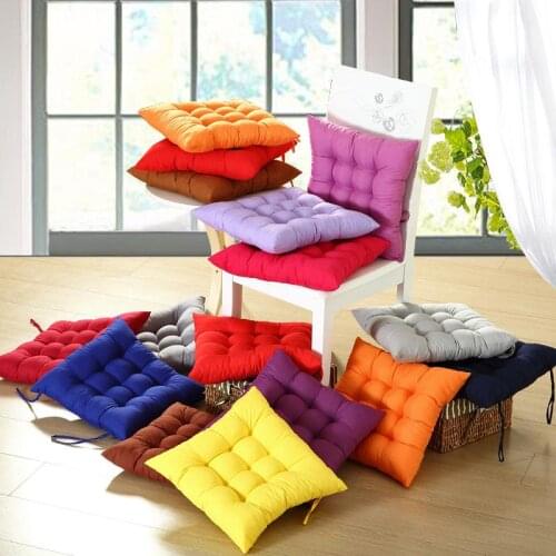 53 Solid Home Seat Cushion Pad Winter Office Bar Chair Back Seat Cushions Sofa Pillow Buttock Chair Cushion 40x40cm