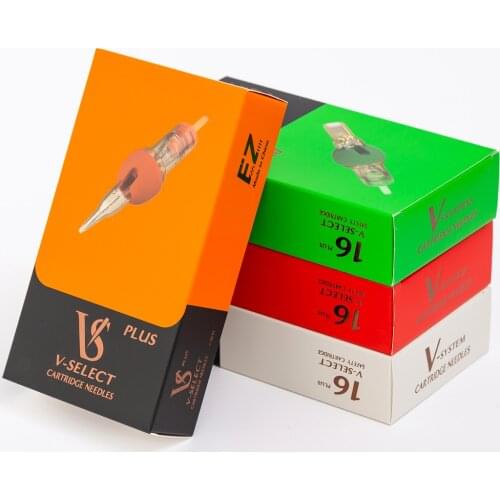 80/160 Pcs Mixed Sizes EZ V-Select Tattoo Cartridge Needles Plus RL RS MC M1 Foam Covers Disposable Tattoo Needles Kits Supply