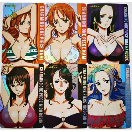9pcs/set One Piece Nami Boa Hancock Robin Sexy Girls Toys Hobbies Hobby Collectibles Game Anime Collection Cards