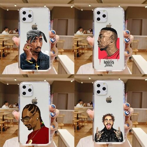 Rapper Tupac 2Pac Makaveli Phone Case for IPhone 12 Mini 5 6 6S 7 8 SE Plus X XS XR 11 Pro Max Coque Funda Cover Etui Luxury