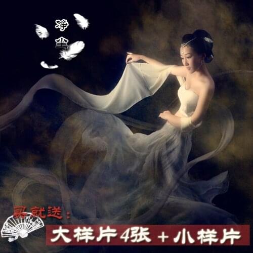 Jing Chen Pure World Exhibition White Fairy Costume Photography Costume DunHuang FeiTian Flying Fairy Personality Costume