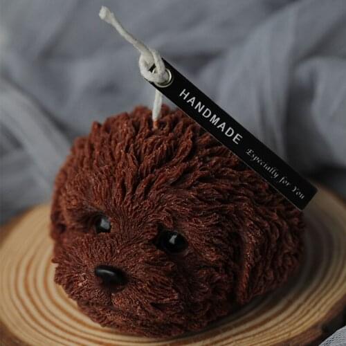 DIY Candle Making Supplies 3d Teddy Head Candle Silicone Mold Aromatherapy Candle Making Kit Mousse Chocolate Ice Cream Mold