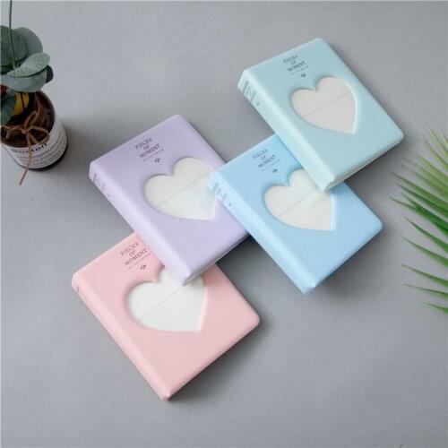 Photocard Holder 3 Inch 64 Pockets Photo Album Love Heart Movie Ticket Star Collection Photo Sticker DIY Mini Instax Album