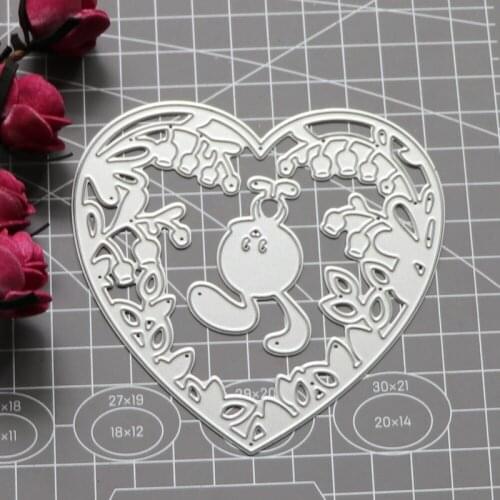 Metal Cutting Dies Cut Die Mold Heart Frame Animal Rabbit Daffodil Scrapbook Paper Craft Knife Mould Blade Punch Stencils Dies