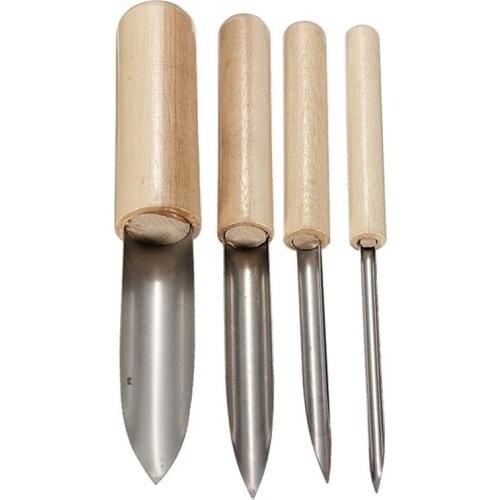 4pcs Stainless Steel Semicircle Shaping Pottery Clay Modeling Sculpture Tool Set