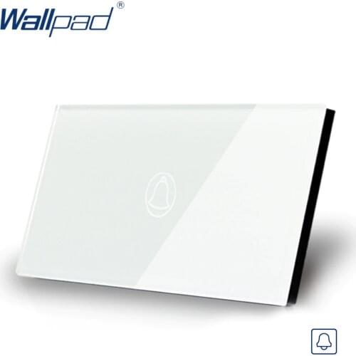 Wallpad US/AU Standard 118*72mm Touch Switch AC 110~250V LED Indicator Doorbell Wall Switch 110-250V