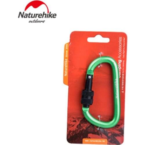 Naturehike Camping Tent 8cm Hang Buckle Water D-type Lock Hang Buckle Outdoor Mini Accessories Multifunction Ring Buckle