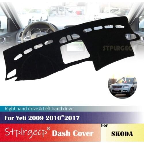 For Skoda Yeti 2009 2010 2011 2012 2013 2014 2015 2016 Anti-Slip Dashboard Cover Protective Pad Car Accessories Sunshade Carpet