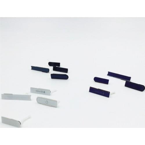 Original Housing For Sony Z L36h L36 C6602 C6603 Micro SD Earpone Jack SIM Card Port Slot USB Charging Port Dust Plug cover