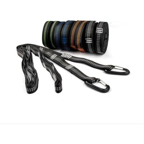 2Pcs 300cm Hammock Strap Outdoor Camping Hammock Swing Straps Rope High Strength Load-bearing Strap Hammock Rope