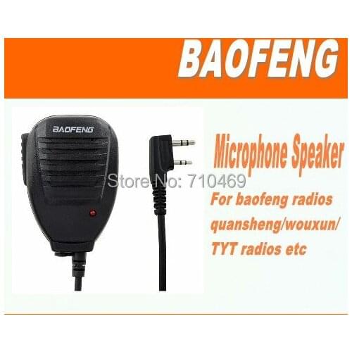 Freeshipping+BAOFENG handy speaker microphone mic for radio baofeng uv-3r plus/bf f8/888s/wouxun kg-uvd1p ham radio transceiver
