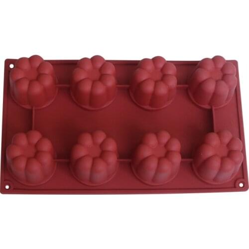 8 Holes Silicone Baking Mold 3D Half Ball Sphere Mold Chocolate Cupcake Cake Mold DIY Muffin Bakeware kitchen Tools