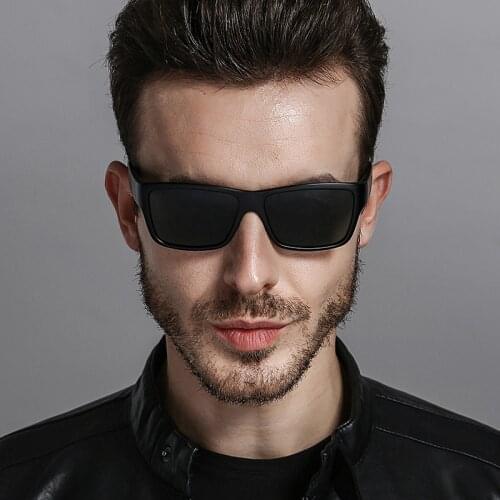 Brand Polarized Sunglasses For Men Plastic Oculos de sol Men and Women Fashion Square Driving Eyewear Travel Sun Glasses UV400
