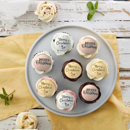 2021 New 10pcs Acrylic Christmas Cake Topper Christmas Cake Dessert Decor Accessories 2022 Navidad Christmas Decoration for Home