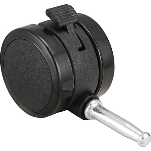 2''1pcs8*38 Castors brake PU Office Furniture Universal wheels Computer Desk Chair Swivel Casters Alloy Wheel Revolving Pulley