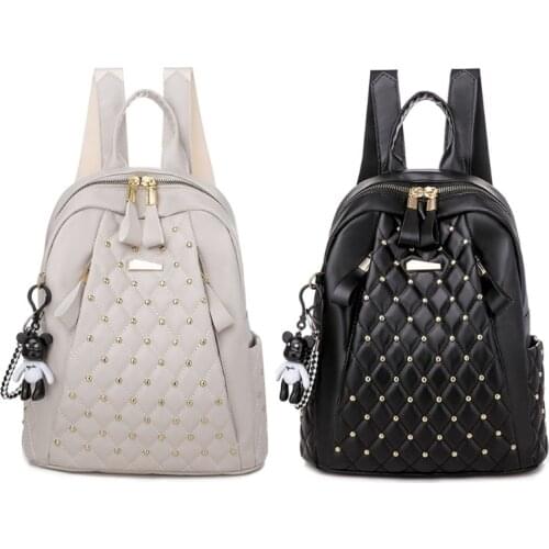Vintage women backpack high quality leather backpack lady travel backpack shoulder bags school bags back pack mochila feminina