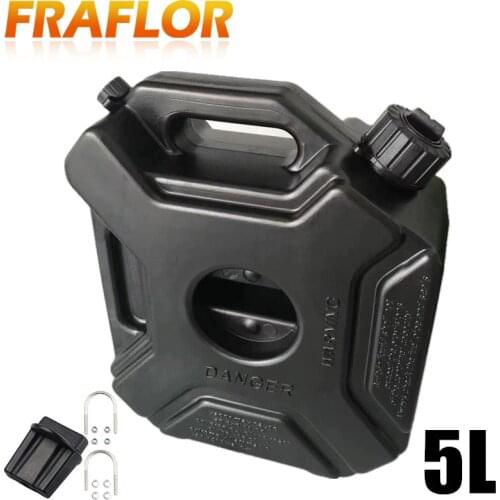 Green Black 5L Explosion-proof Antistatic Spare Plastic Barrel Fuel Tank Car Motorcycle Fuel Spare Oil Petrol Tanks Jerry Can