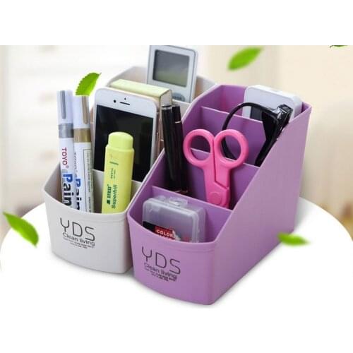 1PC multifunction plastic storage bins remote desktop multi room cosmetic containers storage box Ok 0214