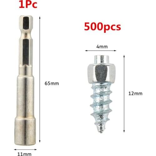 12 * 4mm car tire bolt anti-skid nail snow nail car 100/200/500pcs with or without installation tools optional