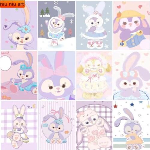 Disney Bear Duffy&StellaLou 5D DIY Diamond Painting Cross Stitch Full Square/Round Diamond Embroidery Mosaic Home Decor