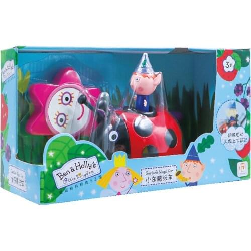 Ben and Holly Doll Toy Little Kingdom Girls Play House Pullback Beetle Car Sounding Light Music Princess Toy Car