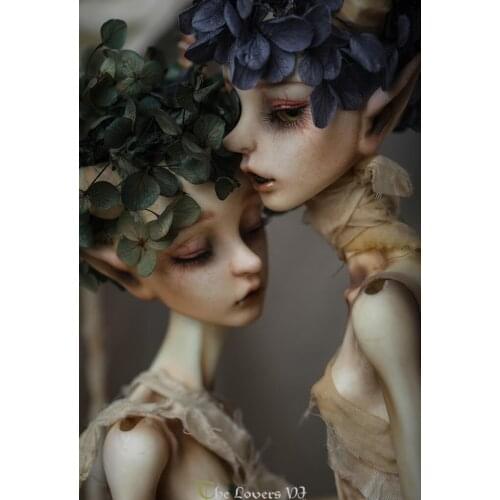 HeHeBJD The Lovers resin figures 1/4 scale head head stand with head
