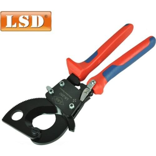 Ratchet type wire cable cutters for cable cutting Cu/Al cable and wire max 240mm2 LK-250,electric wire cutting plier