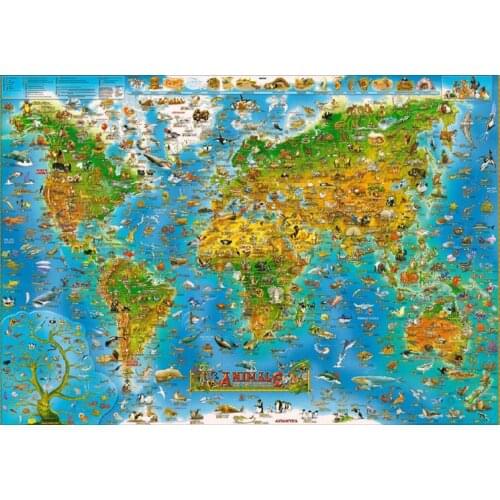 Map Ancient World The wooden puzzle 1000 pieces ersion paper jigsaw puzzle white card adult childrens educational toys