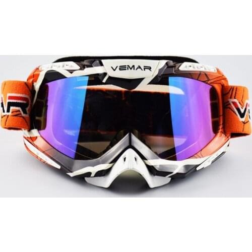 VEMAR Men Women Motorcycle Glasses motocross Goggles Glasses helmet Goggles Skiing Motocross Goggles Lens Moto Racing ATV Casque