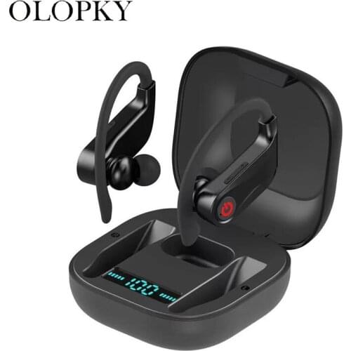 Ear Hook Headsets Handsfree Wireless Earphone Bluetooth 5.0 TWS Stereo Music Audio Receiver Earbud With Power Valum Display Box