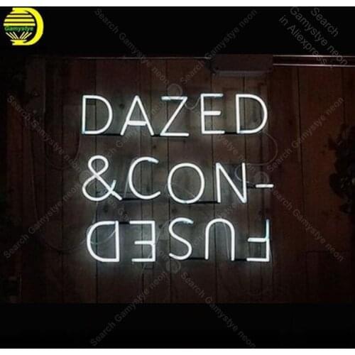 Neon Sign for Daz Fused Neon Bulb sign Beer Bar Pub Restaurant Display handcraft glass tube light Art Decor wall lamps for sale
