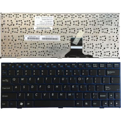 New For Clevo W110ER W110ERF M111X-X M1110Q-C M1100Q-C Laptop EnglishUS Keyboard Without Frame black