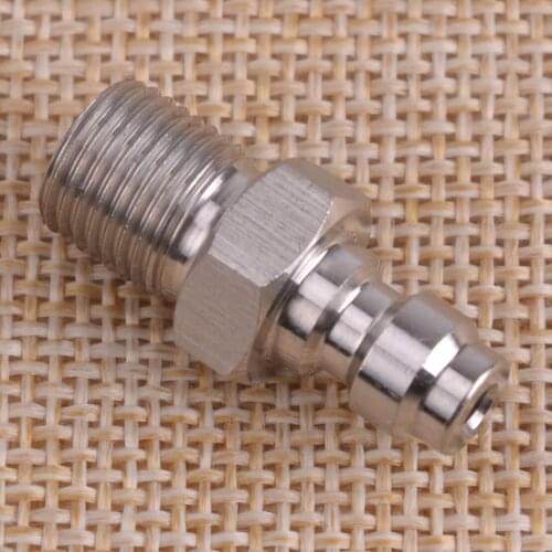 LETAOSK 8mm Male Quick Head M10*1 Thread Connection Check Valve One Way Foster Fill Nipple Kit