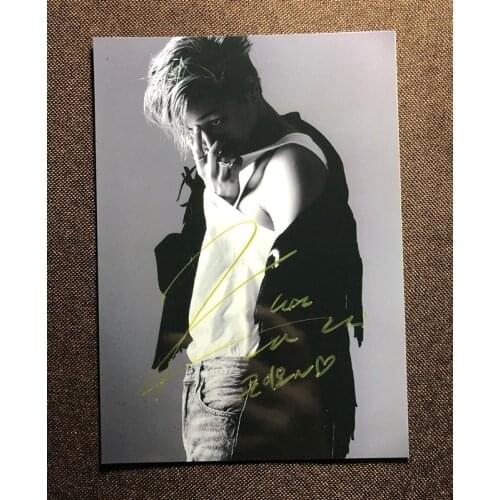 Hand signed SuperM KAI autographed photo EXO 5*7 092019N3