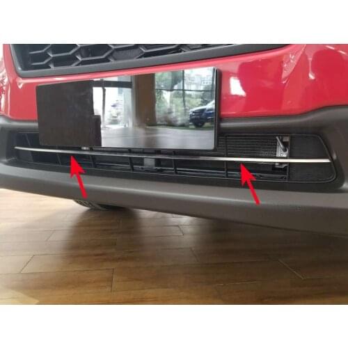 Steel Front Bumper Grill Strips Trims Accessories For Subaru Crosstrek XV 2018 2019 2020