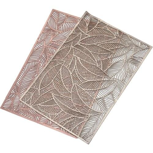 Heat-Resistant Anti-Skid Hollow Out Decorative Table Mat Placemats for Home Dining Room Kitchen