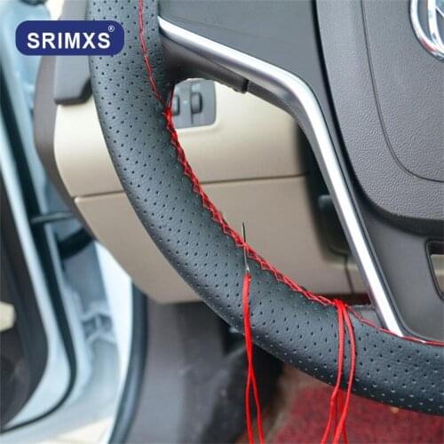 Car Steering Wheel Cover Suede Leather Universal Auto Steering-Wheel Covers Universal Auto Styling Goods Accessories