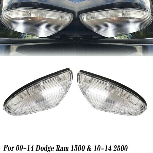 Front Mirror Turn Signal Puddle Light Lamp For 09-14 Dodge Ram 1500 & 10-14 2500