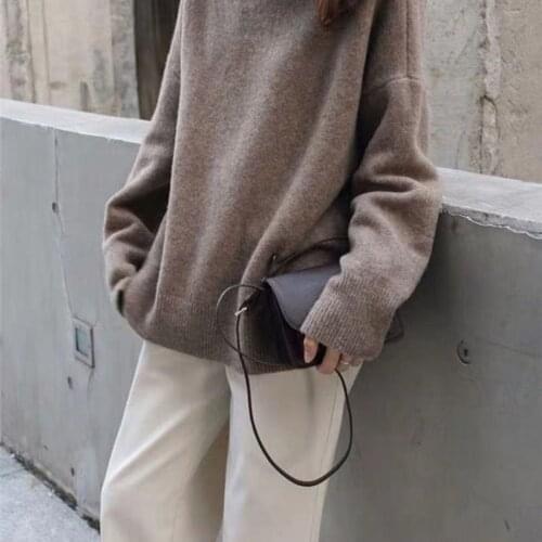 2021 Spring Autumn Sweater Women New Warm Coat Turtleneck Slim Long Sleeve Chic Soft Casual Loose Tops Female Costume Jumpers