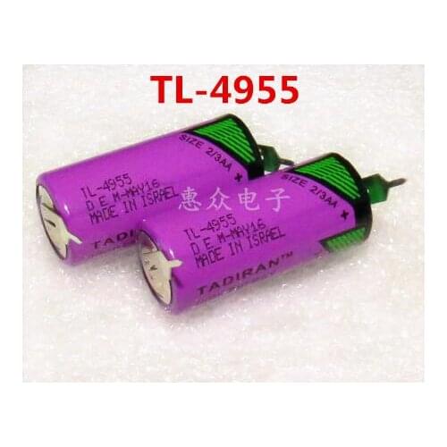 10PCS TL-4955 2/3AA ER14335 14335 3.6V PLC Lithium Battery with pins Can replace TL-5955 TL-2155 TL-6955