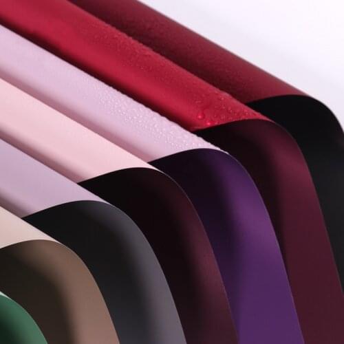 5PCS Twocolor Mist Paper Flowers Packaging Paper DIY Crafts Scrapbook Wedding Bouquet Gift Box Waterproof Wrapping Origami Paper